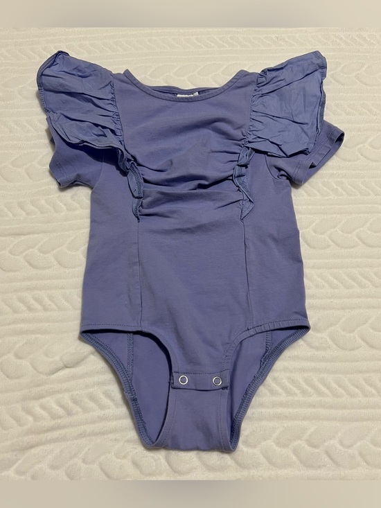Zara Other - 💗 Zara - Girls Lavender Ruffle Sleeve One-Piece Bodysuit
